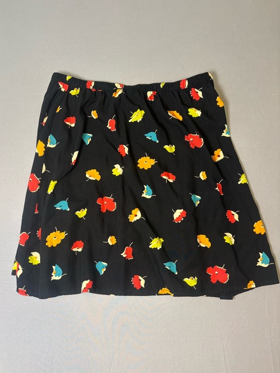 Eddie Bauer Dresses & Skirts - Fun Vibrant Floral Print Black Eddie Bauer Skirt Size Medium